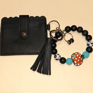 Handmade 🐮 🎃Wristlet & Card Holder with Tassel